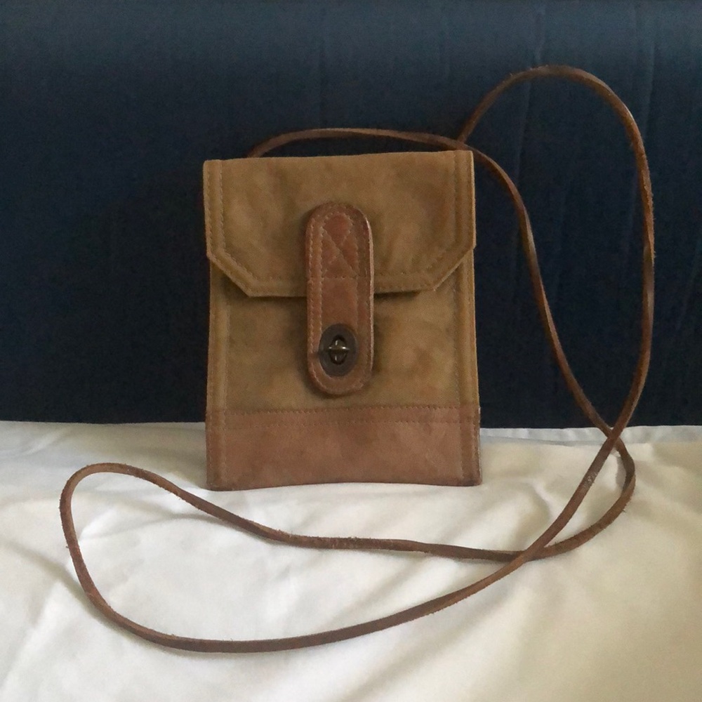 Vintage Banana Republic Document Cross Body or Belt Bag Made in Italy